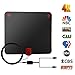 drunkilk TV Antenna, 1080P 50 Miles Range Indoor Digital HDTV Antenna,Upgraded USB Powered Amplified Antenna, Anti-Interference Detachable Amplifier Signal Booster for Television Channels (Black)