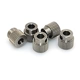 BIQU Extruder Pulley 36Teeth Bore 5mm Stainless Steel Drive Gear for 1.75mm & 3mm 3D Printer Filament (Pack of 5pcs)