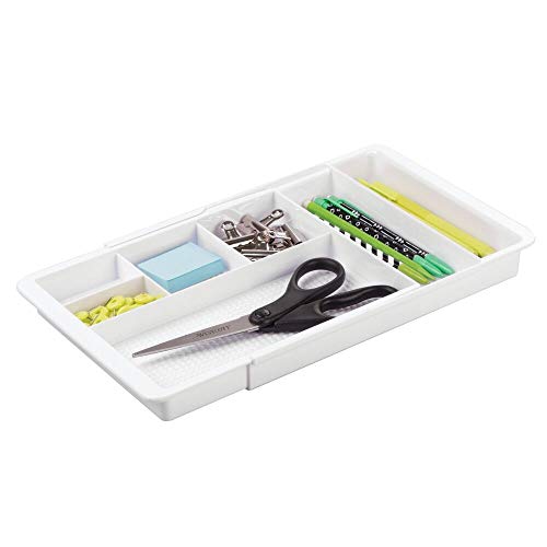 mDesign Expandable Plastic Drawer Organizer and Storage Container for