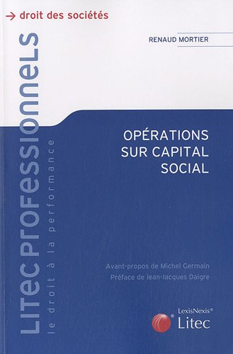 Opérations sur capital social
