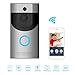 Video Doorbell, Awakingdemi Waterproof Smart Doorbell 720P HD WiFi Security Camera, Real-Time Two-Way Talk and Video, Night Vision, PIR Motion Detection and App Control for iOS, Android and Coogle