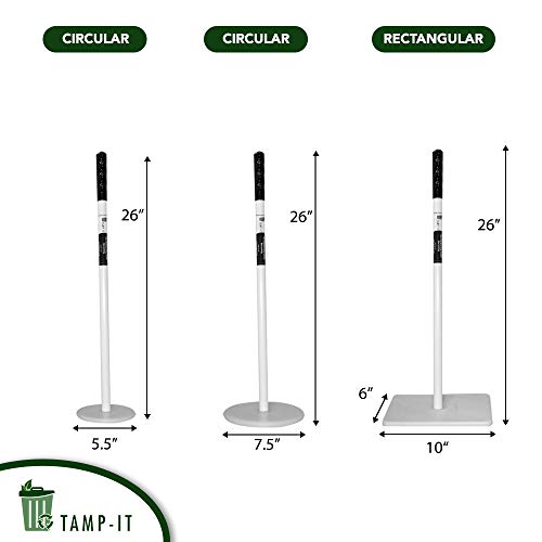 TAMP-IT Manual Trash Compactor Frees Up Space in Bins, Receptacles, Dumpsters Reduce Trips to Dispose Trash Cost Effective (34" - 51/2" D)
