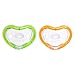 Munchkin Latch Lightweight Pacifier, Green/Orange, 0+ Months, 2 Count