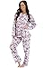 Del Rossa Women's Cotton Pajama Set, Long Woven Pjs
