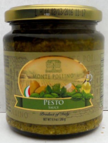 Monte Pollino (12 pack) Pesto Sauce (Basil) 9.9oz jars from Italy