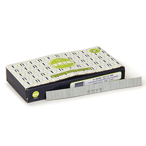 Cadex 21/12-10M 21-Gauge Headless Galvanized Pins with 10000 Fasteners Per Box, 12mm