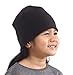 Tough Headwear Kids Fleece Winter Beanie Hat - Cold Weather Midweight Beanie for Girls & Boys - Ultimate Thermal Retention Black