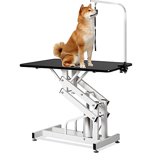 Hydraulic Pet Grooming Table for Large Dogs