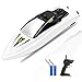 RC Boat Remote Control Boats for Pools and Lakes, ROTOBAND 2.4GHz 14km/h Mini RC Ships Boats Watercraft Toys for Kids Adults Boys Girls (White)