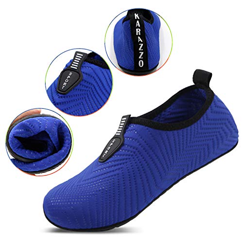 KARAZZO Mens Womens Water Shoes Aqua Shoes Socks Quick-Dry Lightweight Barefoot Shoes