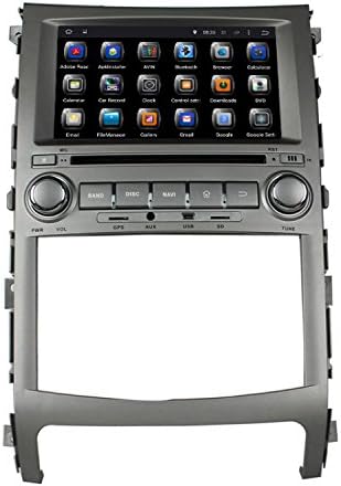 lsqSTAR Android 4.4 Touch Screen Car DVD Player GPS Navigation Navi Stereo for HYUNDAI IX55/Veracruze 2006-2011 with Steering Wheel(Free Map)