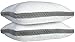 LUX Décor Bed Pillows for Sleeping - Pillows Queen Size Set of 2 - Hotel Quality Gusseted Down Alternative Pillows for Back, Stomach or Side Sleepers (Grey, 26x18)