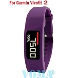 VOMA USA Garmin Vivofit 2 Wristband/Garmin Band/Garmin Vivofit 2 Band/Garmin Wristband/Garmin Bracelet/Garmin replacement band(plum)