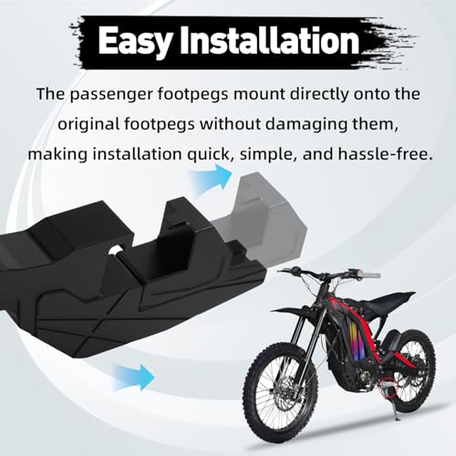 Universal Motorcycle Passenger Foot Pegs Extension Pedals Motorcycle Accessories Motocross for Dirt Bike Pit Bike Surron Light Bee Talaria Sting SX SXF EXC EXCF XC CR CRF YZ YZF