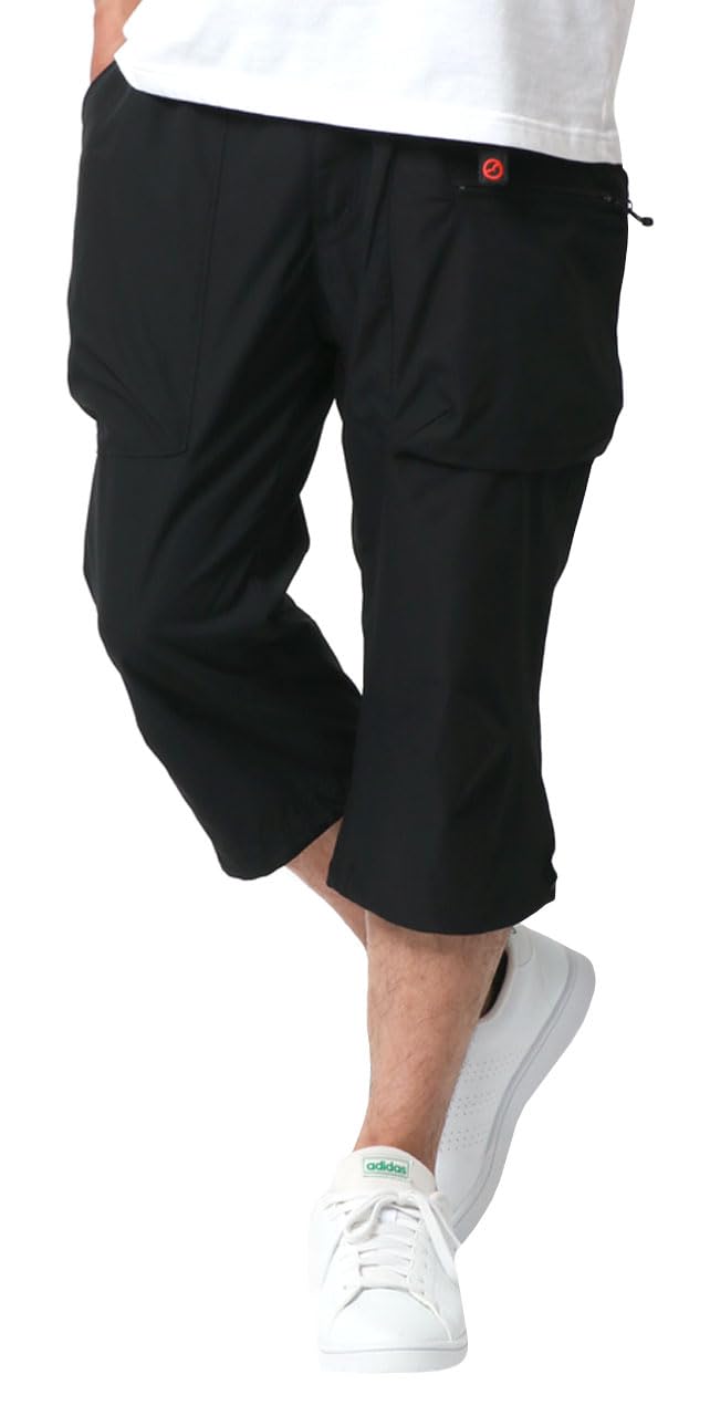 [アウトドアプロダクツ] ストレッチパンツ メンズ 7分丈 クライミングパンツ ストレッチ 撥水加工 UVカット ショートパンツ ブラック M の商品画像