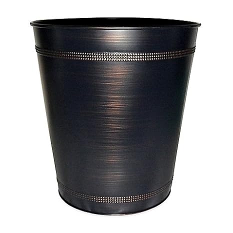 Bathroom Bedroom Kitchen Beaded Wastebasket Garbage Bin