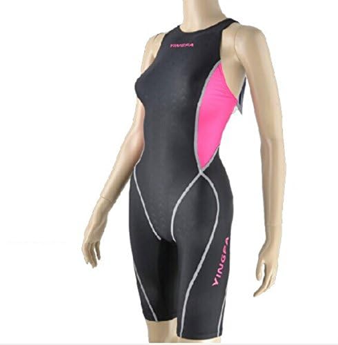 Professional Competition Swimsuit Women Girls One Piece Swimwear Kids Training Swimwear Racing Sharkskin Knee Swimsuit