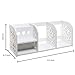 Openwork Scrollwork Design Desktop Bookshelf / Freestanding Storage Display Rack, White, 23-Inch