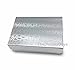 TheDisplayGuys - 25-Pack #32 Cotton Filled Cardboard Paper Jewelry Boxes Gift Case - Silver Foil (3.3