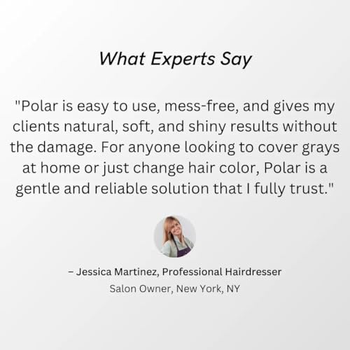Polar Hair CARE Polar Haircare - Hair Dye Shampoo for Gray Hair for Women & Men (Jet Black) Natural Hair Dye Kit - Semi Permanent Hair Dye Shampoo - Vegan Hair Dye USA 6.76 Fl Oz