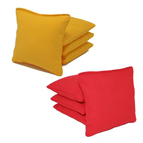 All-weather Cornhole Bags (Set of 8) (Red and Yellow)