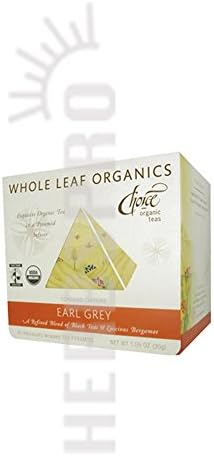 Whole Leaf Organics, Earl Grey, 15 Tea Pyramids, 1.05 oz (30 g)
