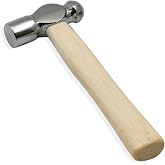 Mini Wooden Handle Round Head Hand Hammers,1 PCS Reinforced Ball Hammer,Round Head Wooden Handle,Escape Tool Hand Hammer for Prying Nails,Woodworking,Repairing,DIY