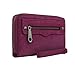 Rebecca Minkoff, Regan Universal Wristlet Case [Protective] Designer Clutch Wristlet fits Most Smartphones - Soft Berry
