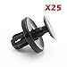 PartsSquare 25Pcs Car Retainer Clips Nylon Bumper Fender Clip Retainer Auto Body Push Type Plastic Rivet Clamps Replacement for 90467-10183