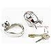 YiFeng Stainless Steel Male Chastity Cage Device Belt Restraint Men Bondage Fetish ZCS144 (45mm Ring)