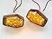 2x JDM Style Flush Mount Smoke Lens 15 Amber LED Turn Signal Light Blinker Indicator For Suzuki GSX-R 600 750 1000 01-06