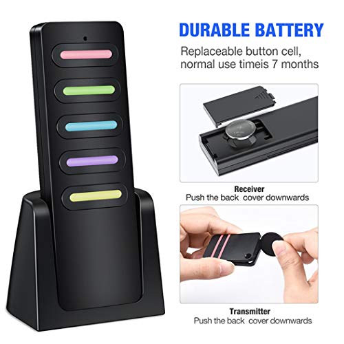 5 EALNK+Wireless+Keychain+Transmitter+Receivers