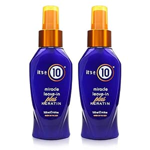 It’s a 10 Haircare Miracle Leave-In Plus Keratin Spray, 4 fl. oz. (Pack of 2)