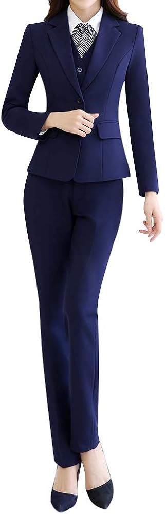 Damen Business Anzug 2-teilig - Blazer Und Rock Set Elegant Büro Outfit