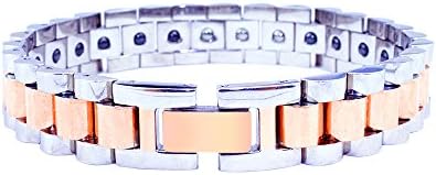 Fashion Magnetic Therapy Bracelets-Germanium Hematite Magnetic Bracelet With Pain Relief Function For Women And Men (Women)