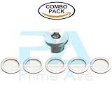 Prime Ave (1) OEM Aluminum Oil Drain Plug + (5) Crush Aluminum Gasket Washers For Porsche