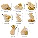 JUSTDOLIFE Micro Landscape, 16 Pack Miniature Mice Figurines Golden Rat Mice Figurine Resin Mice Micro Landscape Decor Bonsai Animal Crafts Miniature Figurines for 2020 New Year Home Decor