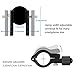Metal bike phone mount, Doonny Bicycle Handlebar & Motorcycle holder cradle clamp with 360 degree rotation, Universal phone holder upto 4.13