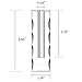 DEFAITH Crystal Vase Stand for Gold Rose, Fresh-Cut Rose Flowers Decorative Centerpiece for Home or Table 1.18