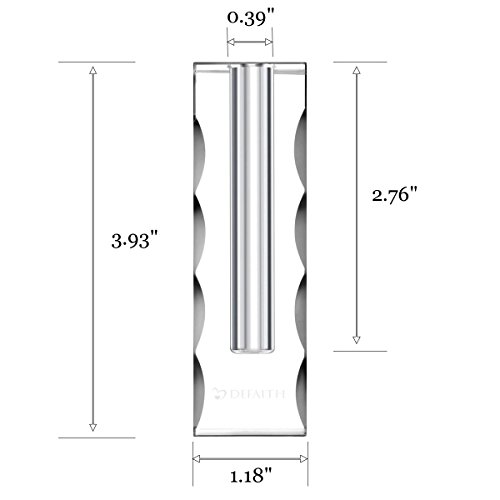 image for DeFaith Crystal Vase Stand for Gold Rose, Fresh-Cut Rose Flowers Decor