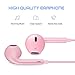 iPhone Headphones, 4PACK Woitech Premium Quality Earbuds Earphones with Mic & Remote Control Fully Compatible with iPhone SE 6 6s 6 Plus 6s Plus, iPhone 5s 5c 5, iPad /iPod （Rose Gold）
