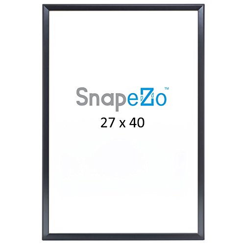 Movie Poster Frame 27x40 Inch, Black 11/4" wide Aluminum Profile