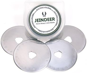 JEINDEER 45mm Rotary Cutter Blade, 10 packs
