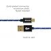 Hi-mobiler® 6.6ft High Speed Tangle-Free Nylon Braided USB2.0 A Male to Micro B Cable with Aluminum Shell and Gold-Plated Connectors for Samsung LG HTC and Other Tablet Smartphone (Blue)
