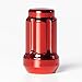 Circuit Performance Spline Drive Tuner Acorn Lug Nuts Red 12x1.5 Forged Steel (20pc + Tool)