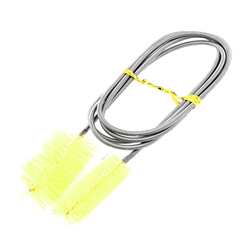Jardin Metallic Cable Aquarium Double Brush Tube Bottle Cleaner, 155cm