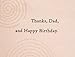 Hallmark Birthday Card for Dad (No Training Manual)