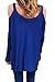 Alvaq Women's Cold Open Shoulder Long Sleeve Loose Knitted Sweater Top Blouse