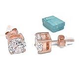 Buyless Fashion Surgical Steel Round Crystal CZ Earrings In Gift Box (Multi Sizes)