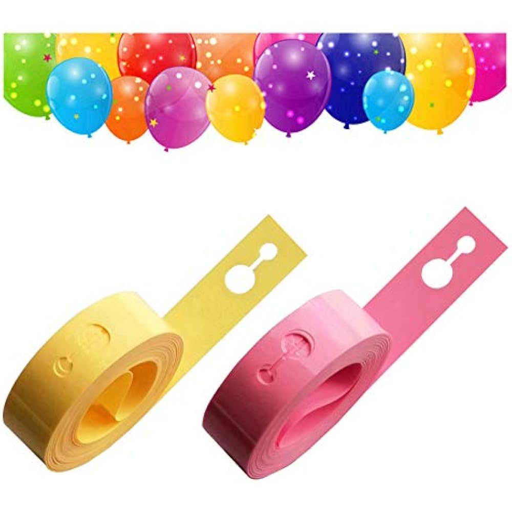 JNGGRGN Balloon Decorating Strip, 16.5ft, For Party (2 Pack) Health